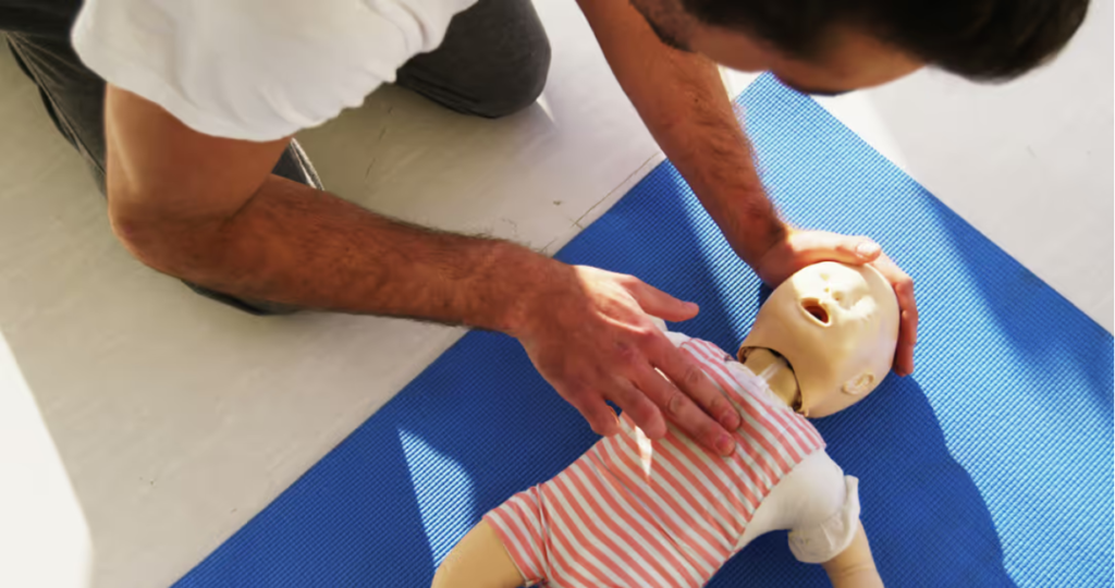 GIVING-CPR-TO-AN-INFANT
